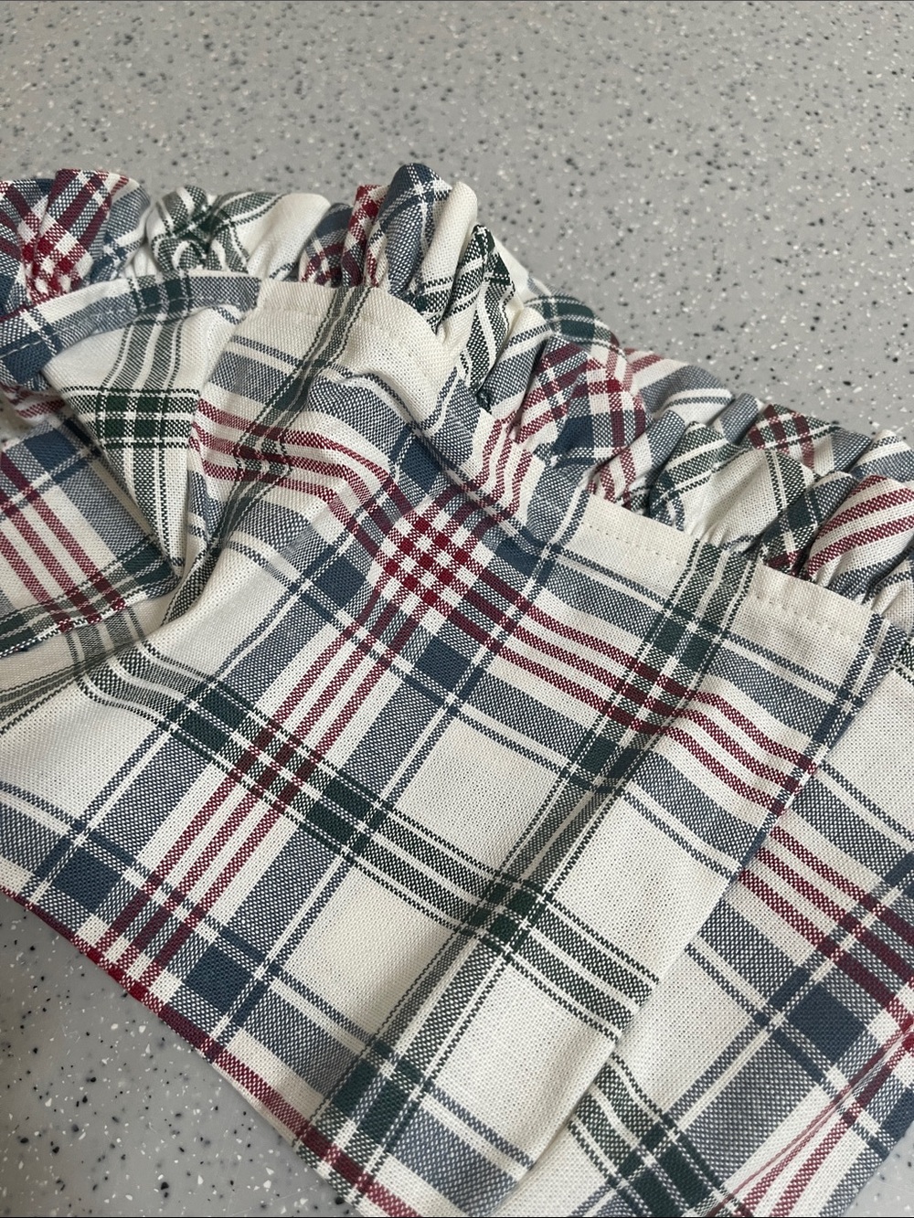 Longaberger Plaid Recipe Liner - Picture 2 of 3